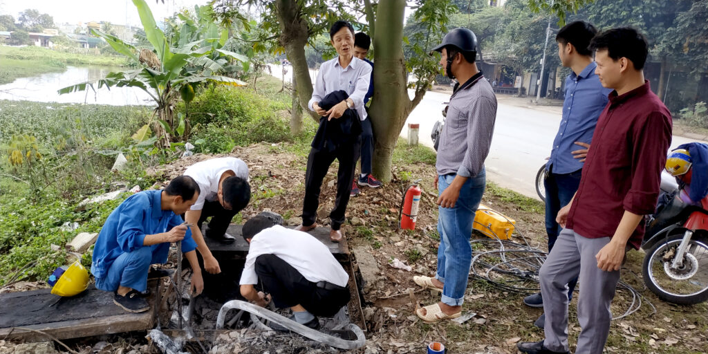 8 Phối hợp VNTP Thanh Hoá Sử Lý sự cố cháy cáp quang trong dịp tết