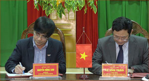 5.Ký Quy chế phối hợp với huyện Ngọc Lặc, năm 2018